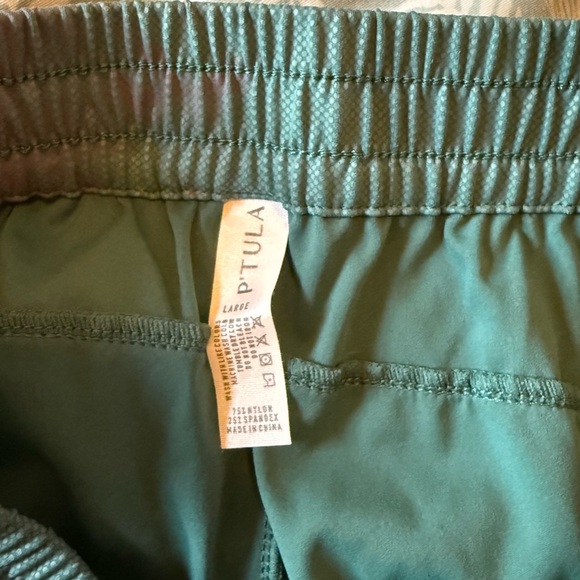 P'tula Women's Green and Purple Athletic Shorts - Picture 6 of 7